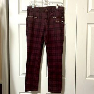 Rue 21 plaid jeans. Size 9/10